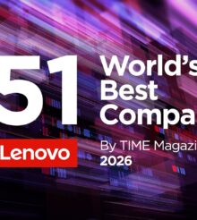 Lenovo intră în topul TIME al celor mai bune companii din lume în 2026